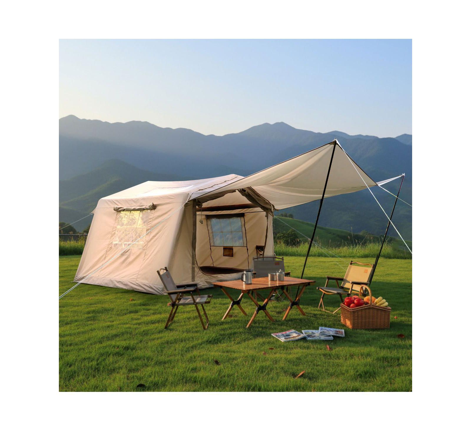 Streamdale Furniture 2025 Upgraded Inflatable Tent with Extended Awning
