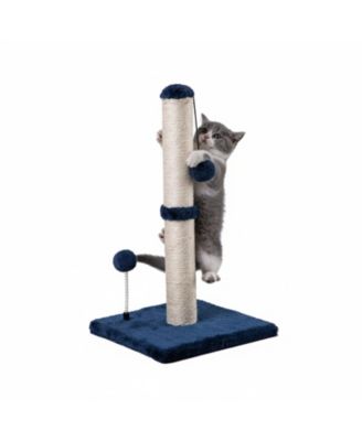 ARONKL 34" Tall Cat Scratcher Sisal Post Tree with Hanging Ball for Indoor Cats