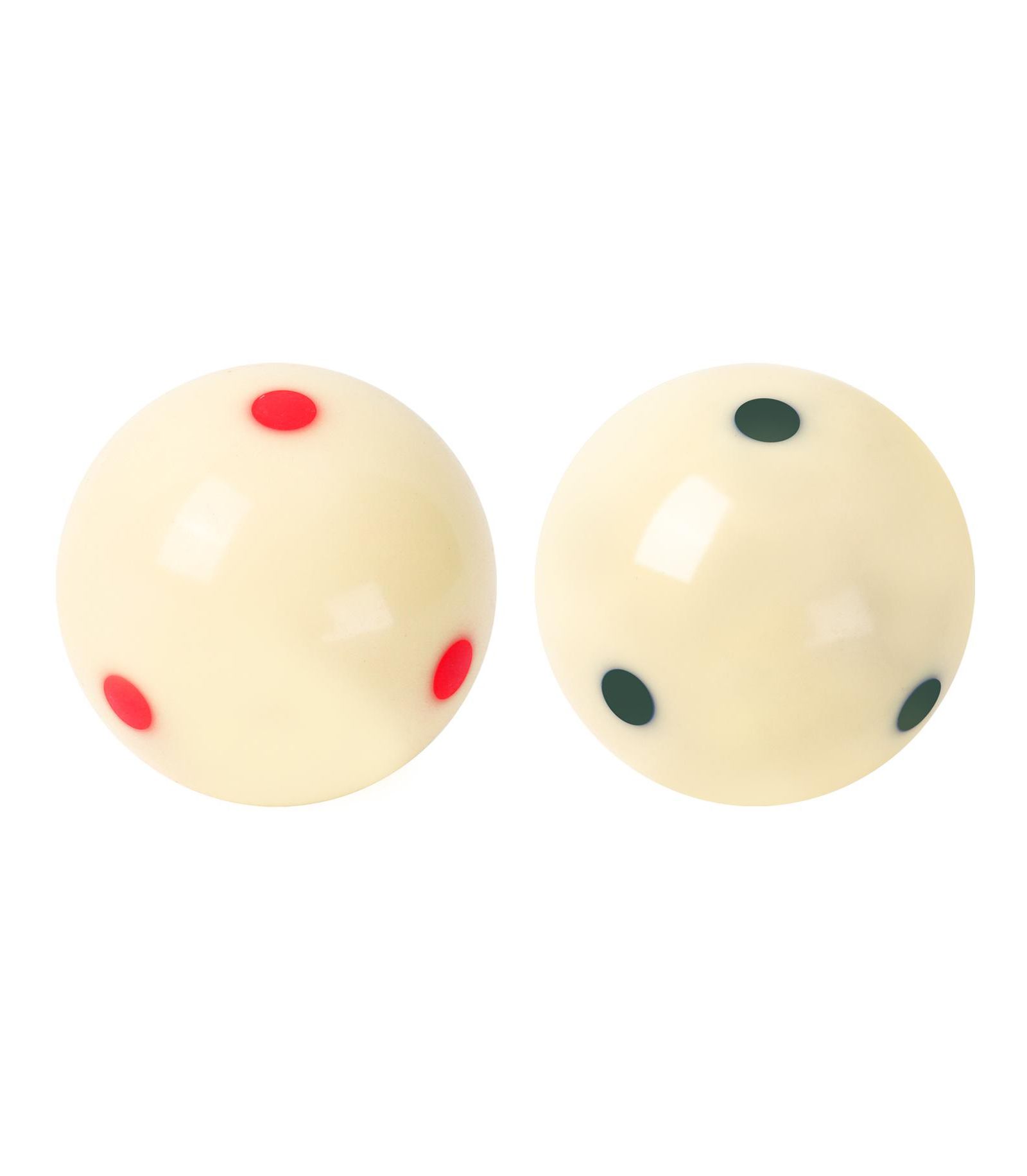 GSE Games & Sports Expert 2 1/4-Inch 6 Green Dot & 6 Red Dot Training Cue Ball, AAA-Grade PRO Cup Billiard Cue Ball