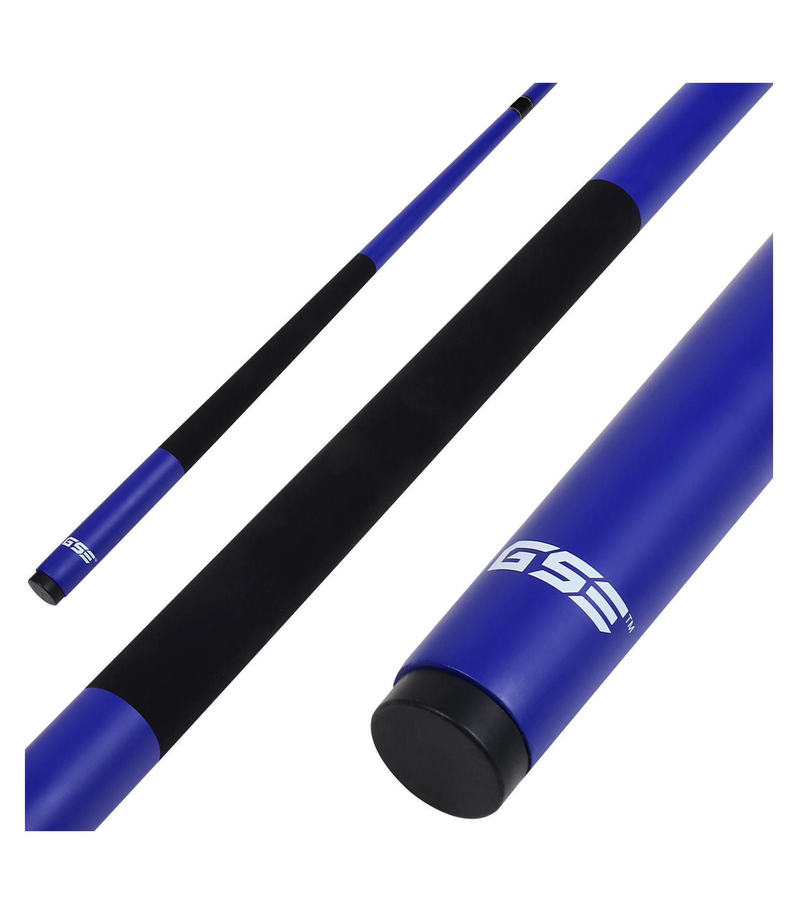 GSE Games & Sports Expert 58" 2-Piece Matte Blue Fiberglass Graphite Composite Billiard Pool Cue Stick