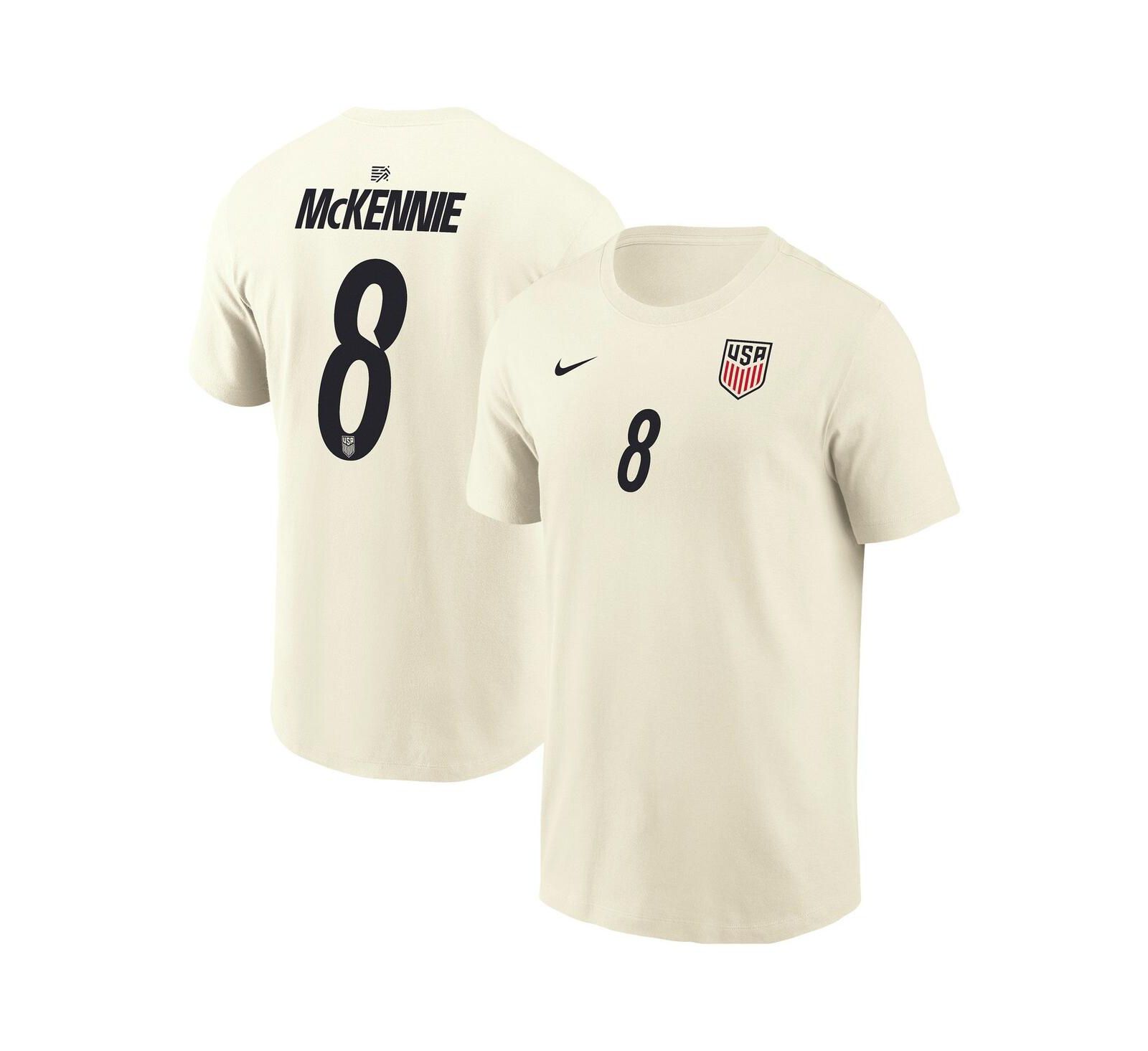 Nike Men's Weston McKennie Cream USMNT Home Name & Number T-Shirt