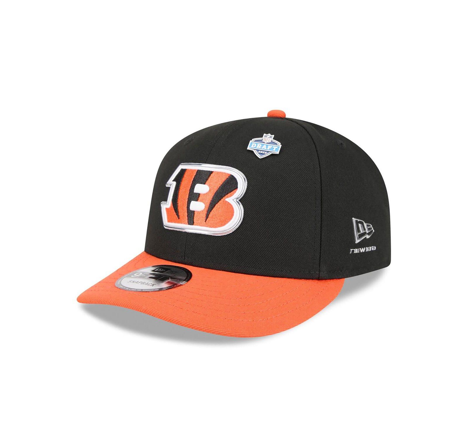 Кепка New Era Men's Black/Orange Cincinnati Bengals 2026 NFL Draft 9FIFTY Snapback
