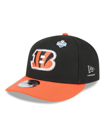 Кепка New Era Men's Black/Orange Cincinnati Bengals 2026 NFL Draft 9FIFTY Snapback