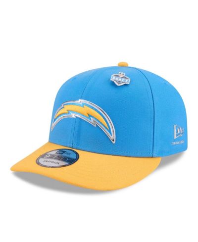 Мужская кепка New Era Los Angeles Chargers 2026 NFL Draft On Stage Pre-Curved 9FIFTY Snapback
