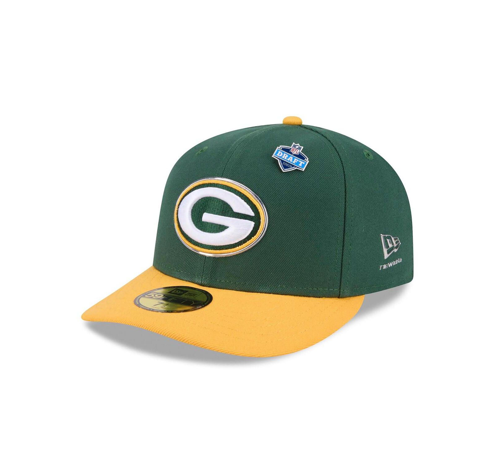 New Era Men's Green/Gold Green Bay Packers 2026 NFL Draft Pre-Curved 59FIFTY Fitted Hat