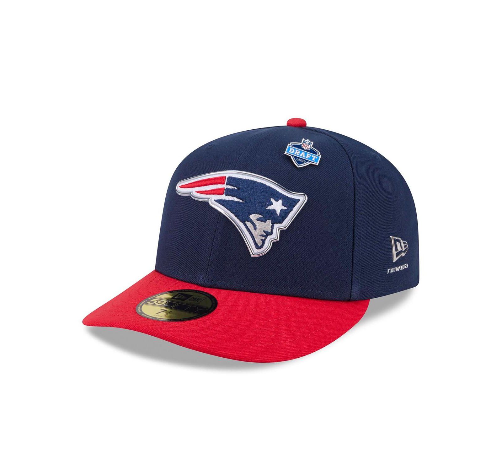 New Era Мужская кепка 59FIFTY New England Patriots 2026 NFL Draft Navy/Red