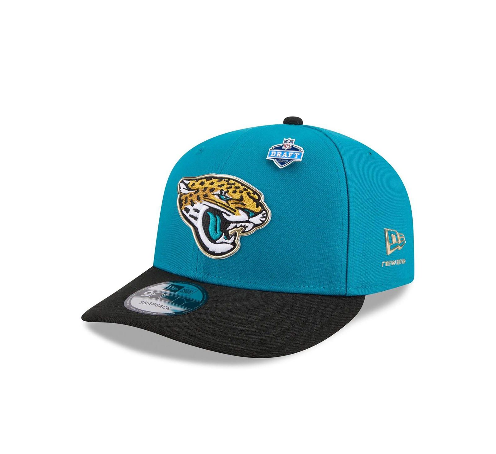 Мужская кепка New Era Teal/Black Jacksonville Jaguars 2026 NFL Draft 9FIFTY Snapback