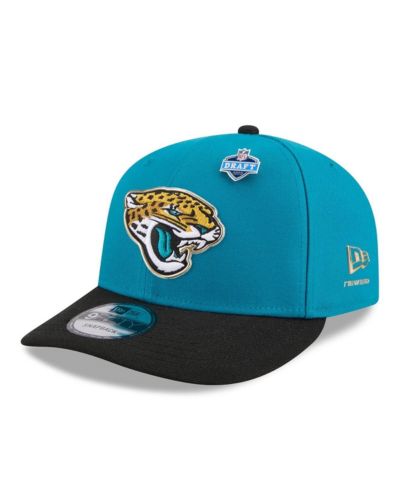 Мужская кепка New Era Teal/Black Jacksonville Jaguars 2026 NFL Draft 9FIFTY Snapback