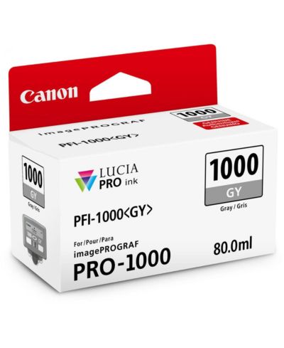 Canon чернила PFI-1000GY Gray LUCIA PRO для imagePROGRAF PRO-1000