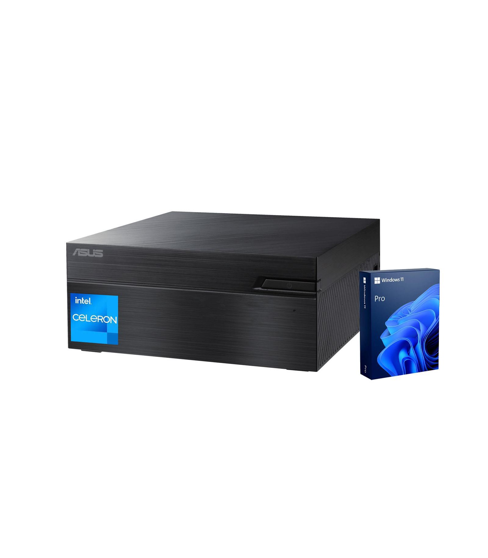 Мини-десктоп ASUS ExpertCenter Intel Celeron 8GB RAM Intel UHD Graphics 64GB eMMC + 512GB SSD Windows 11 Pro - Black
