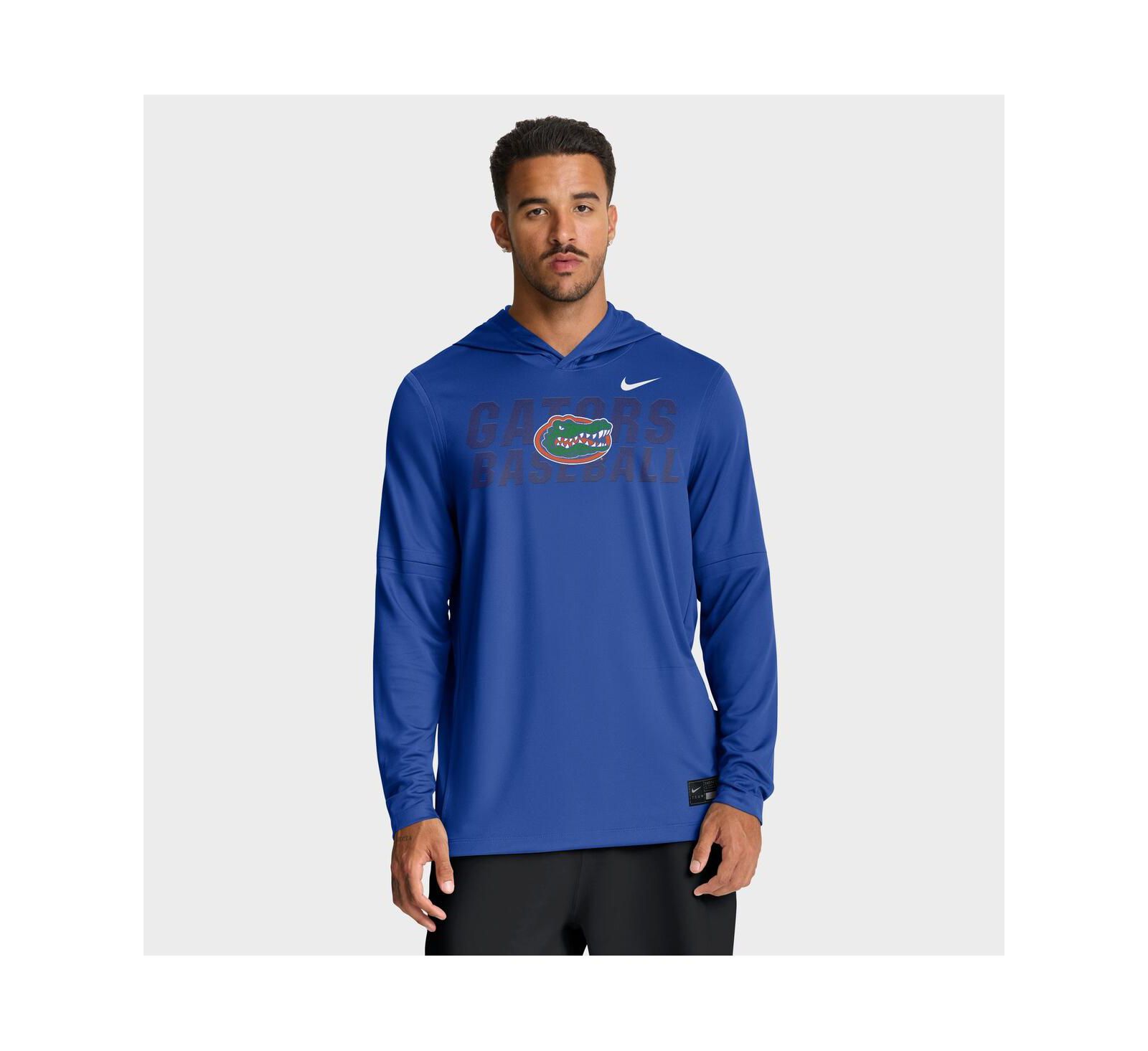 Футболка Nike Men's Royal Florida Gators Dugout Dri-FIT Long Sleeve Hooded