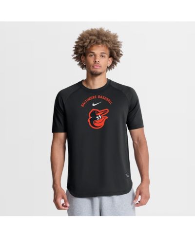 Nike Men's Black Baltimore Orioles Authentic Collection Batting Practice Pre-Game Raglan Dri-FIT T-Shirt