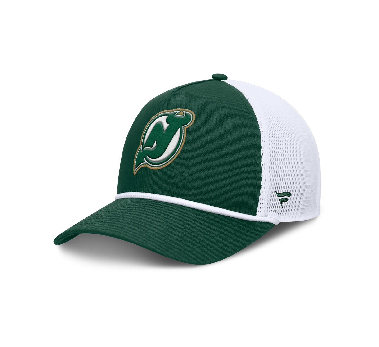 Fanatics Men's Green/White New Jersey Devils Bermuda A-Frame Adjustable Hat