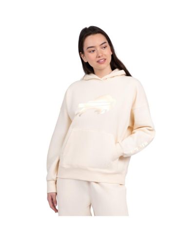 Женское худи Starter Women's Cream Buffalo Bills Pastel Relaxed Travel