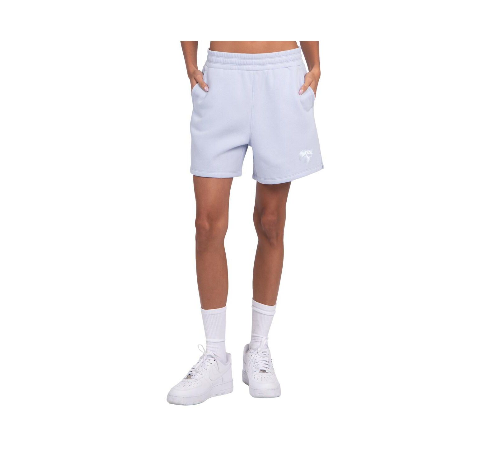 Starter Women's Blue New York Knicks Pastel High Waisted Shorts
