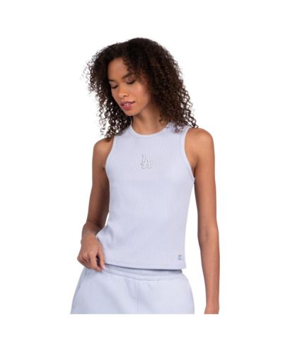 Starter Women's Light Blue Los Angeles Dodgers Pastels Ribbed Tank Top