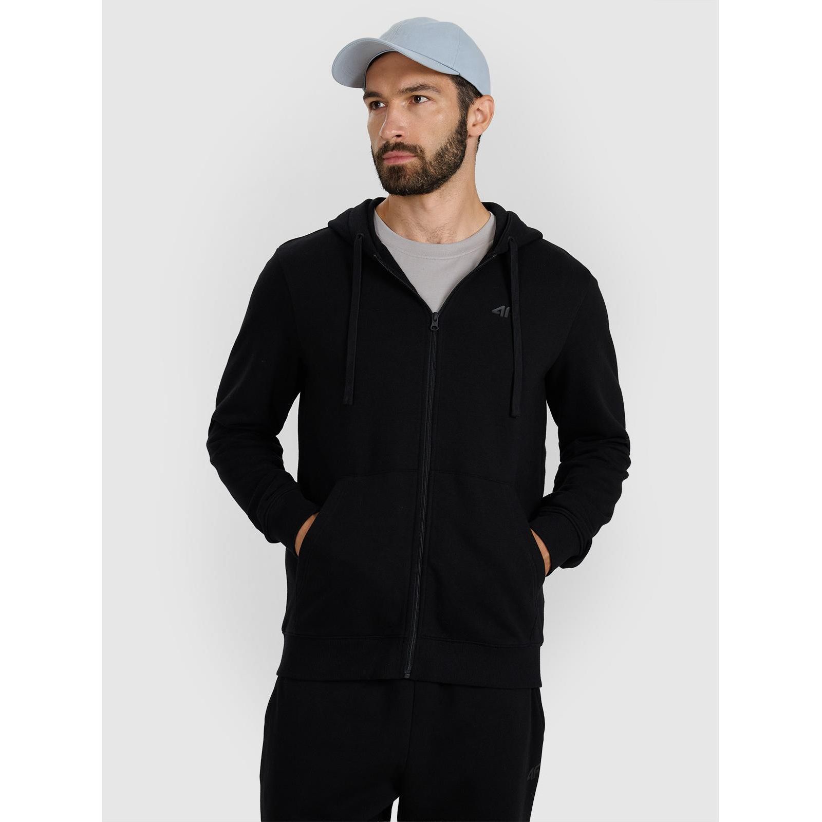 4F Men’s Zip-Up Sweatshirt With A Hood