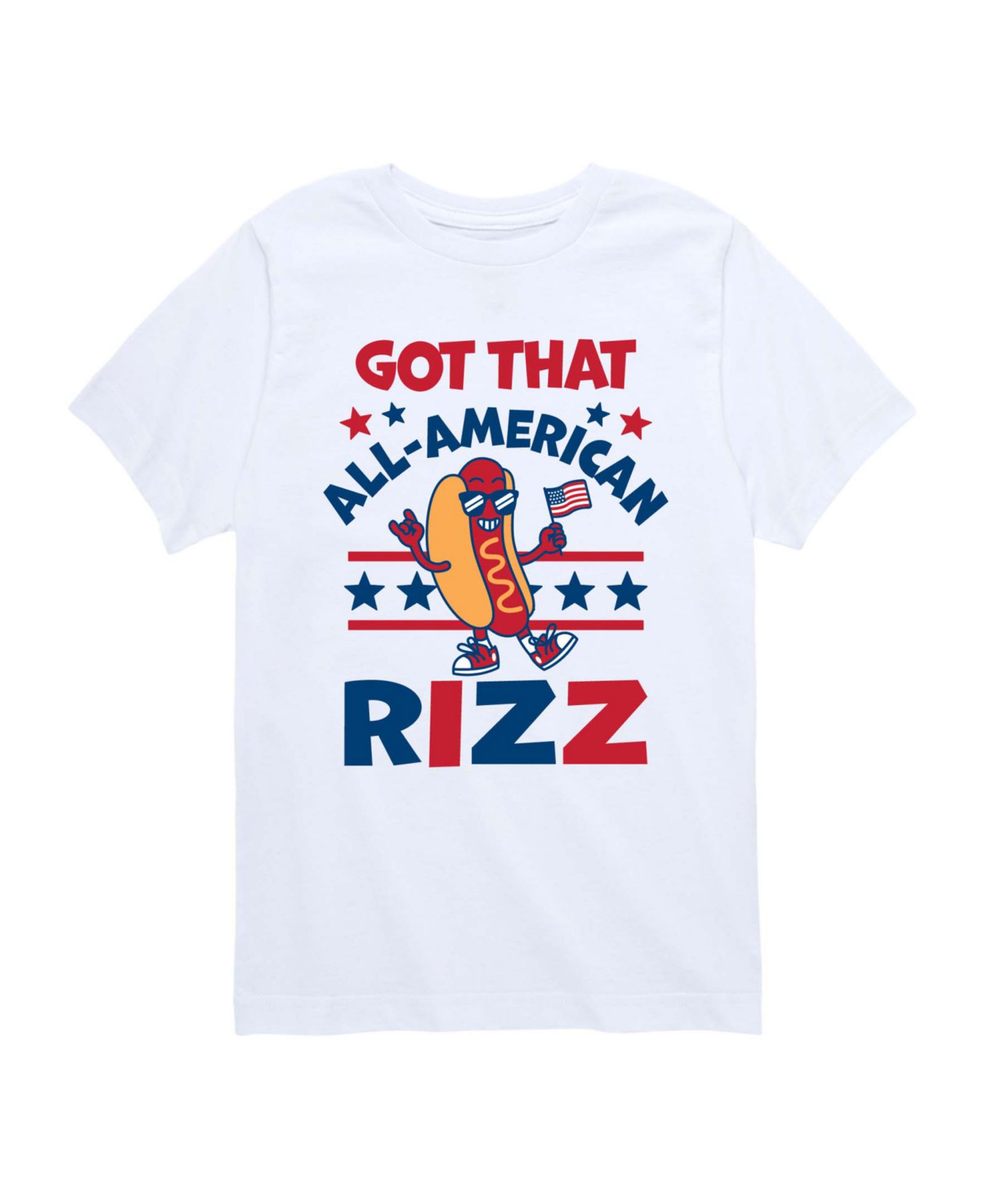 Instant Message Boys' 8-20 All American Rizz Hotdog Short-Sleeve Graphic T-Shirt