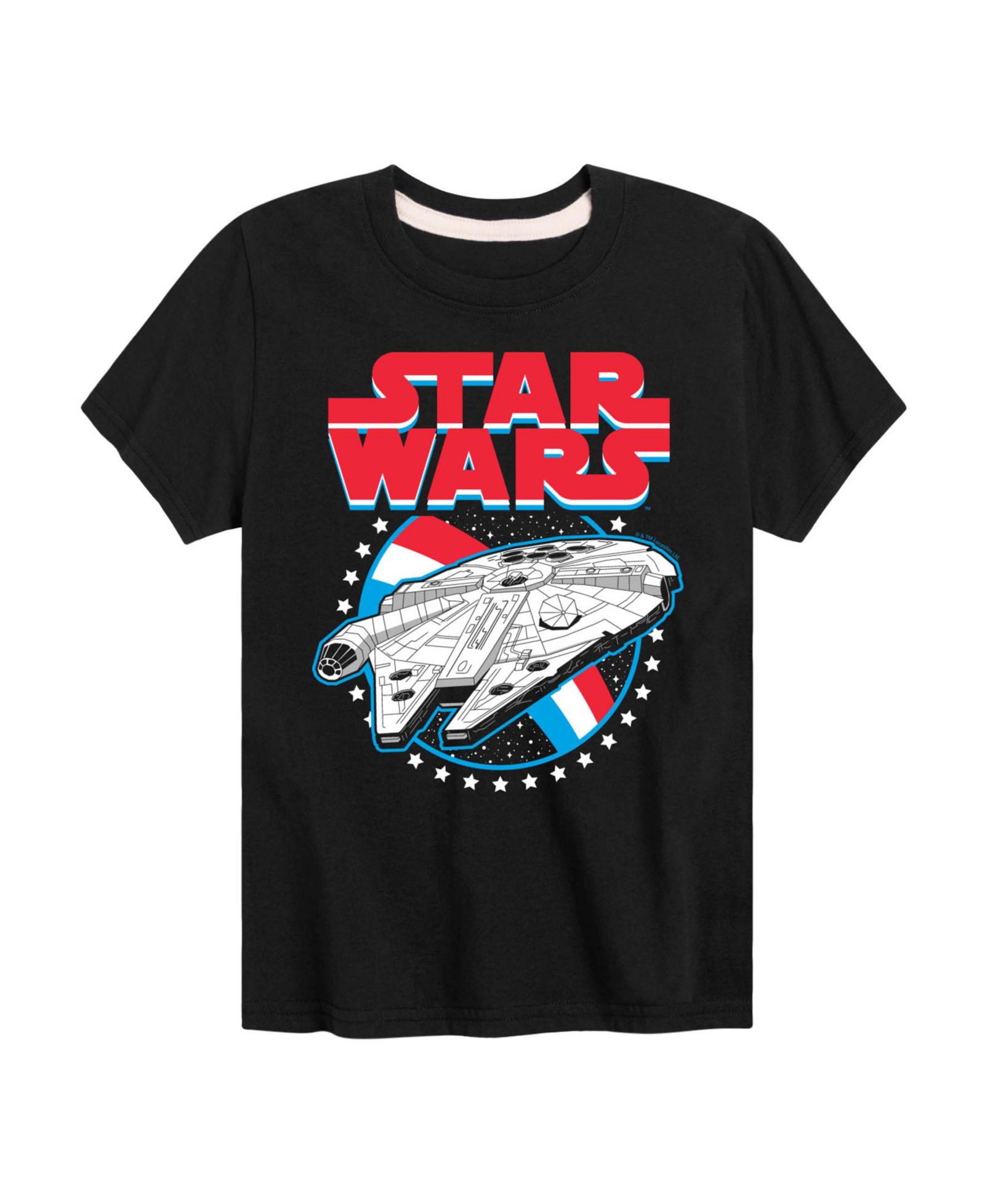 Детская футболка Star Wars Millennium Falcon Americana с коротким рукавом
