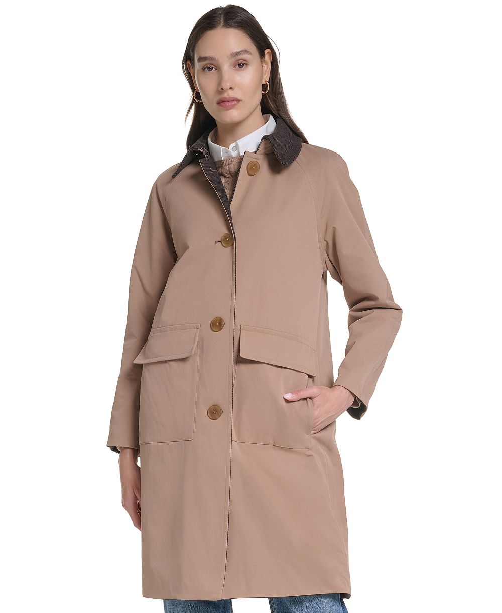 Cole Haan Women's Reversible Balmaccan Coat