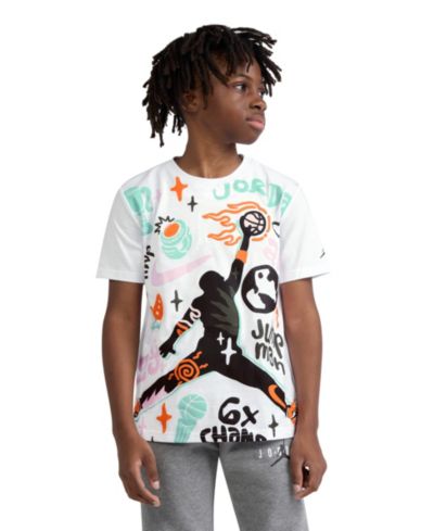 Jordan Boys' 8-20 Air Jordan World Tour Short-Sleeve T-Shirt