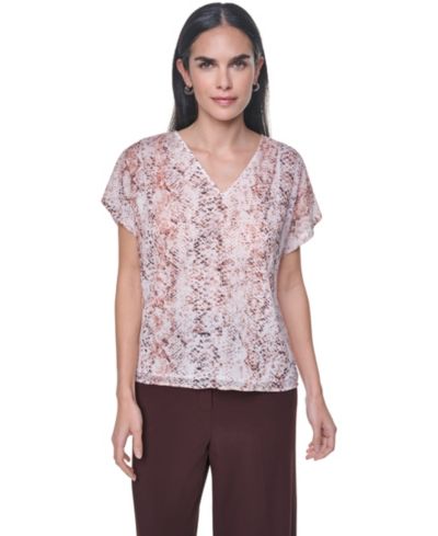 Женская блузка Calvin Klein V-Neck Short-Sleeve