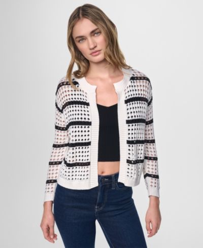 DKNY Jeans Женский кардиган Relaxed-Fit Stripe Open Stitch