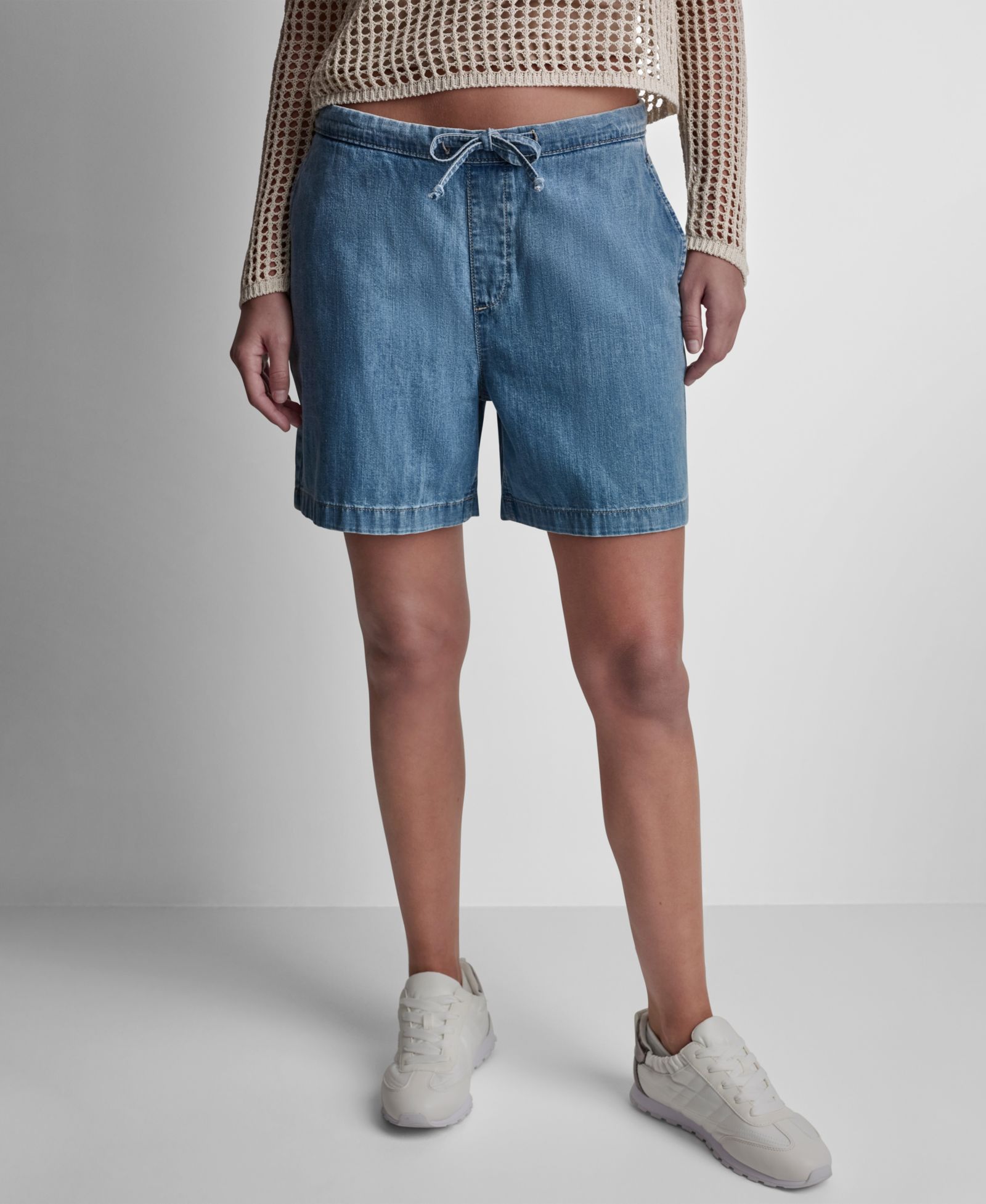 Женские шорты DKNY Jeans Mid-Rise Flowy Relaxed Pull-On