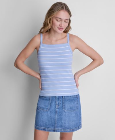 Женский трикотажный топ DKNY Jeans с квадратным вырезом