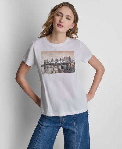 Женская футболка DKNY Jeans с коротким рукавом