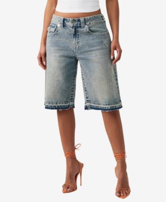 Женские джинсовые шорты True Religion Jessie Mid-Rise Baggy