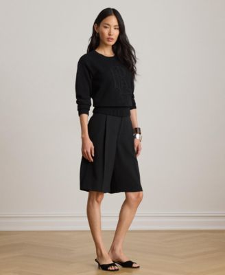 Lauren Ralph Lauren Женские бермудские шорты с высокой талией, двухсторонние