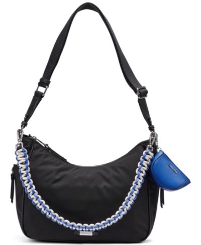 Calvin Klein женская сумка хобо Zulle Nylon, средняя