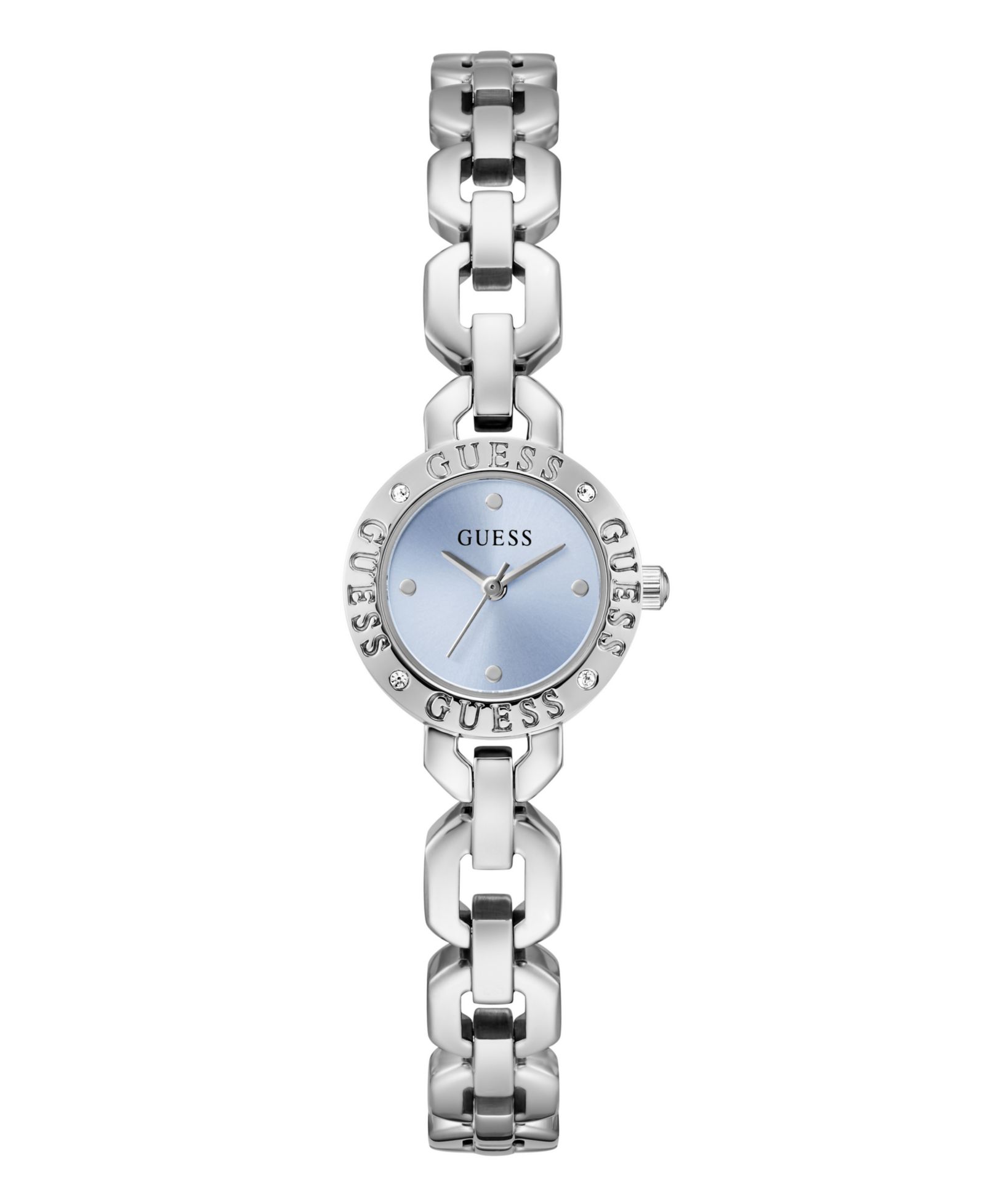 Guess Женские часы из нержавеющей стали серебристого цвета, 23mm