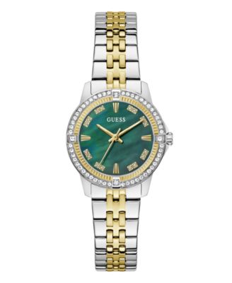 Женские часы GUESS из двухцветной нержавеющей стали, 32mm