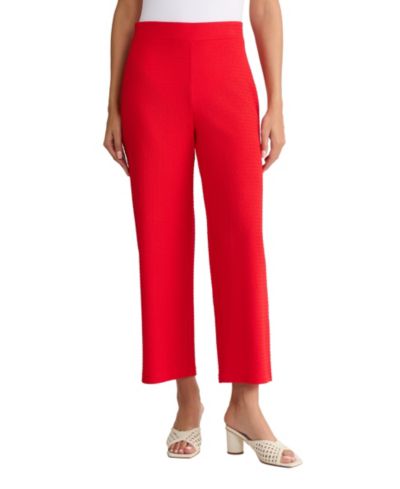 Jones New York Petite Pull-On Cropped Wide-Leg Pants