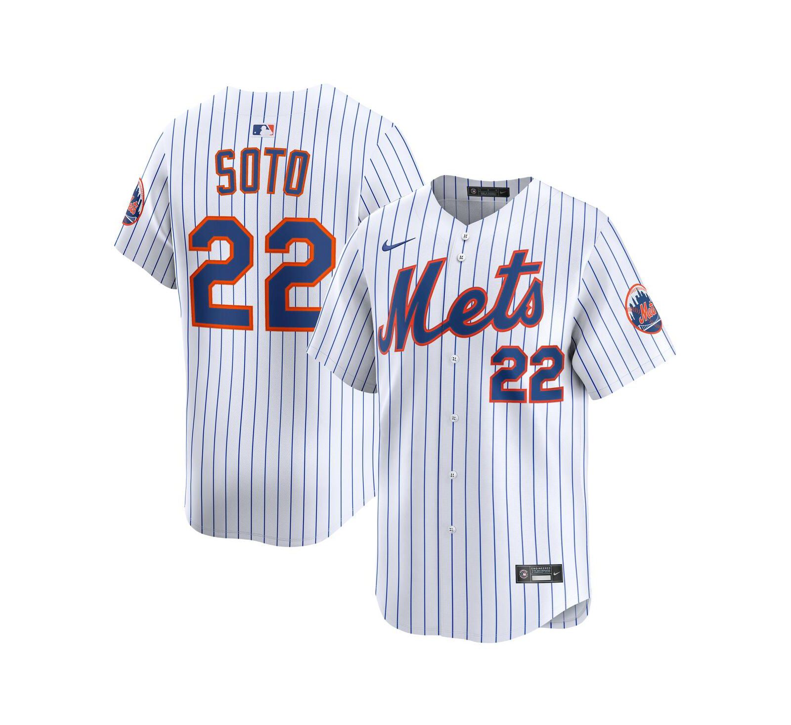 Nike Мужская джерси New York Mets Home Limited, белая, Juan Soto