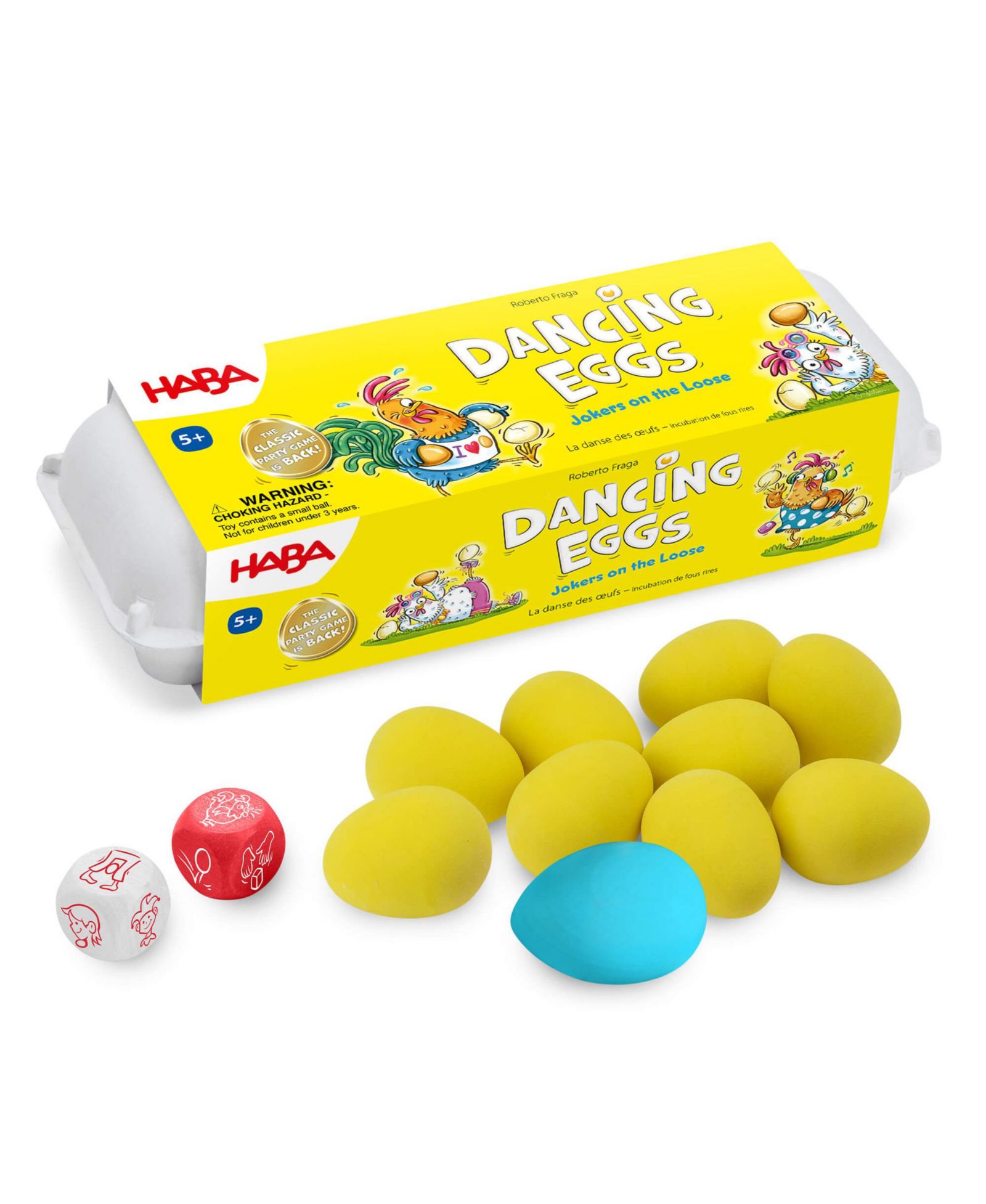 Haba Award-Winning Party Dancing Eggs Board Game, Ages 5+