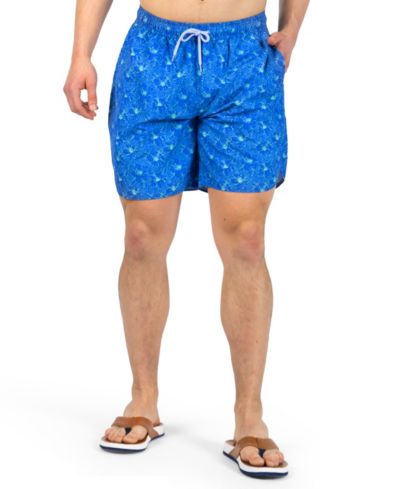 Tailorbyrd Men's Tropical Floral Printed Swim Shorts