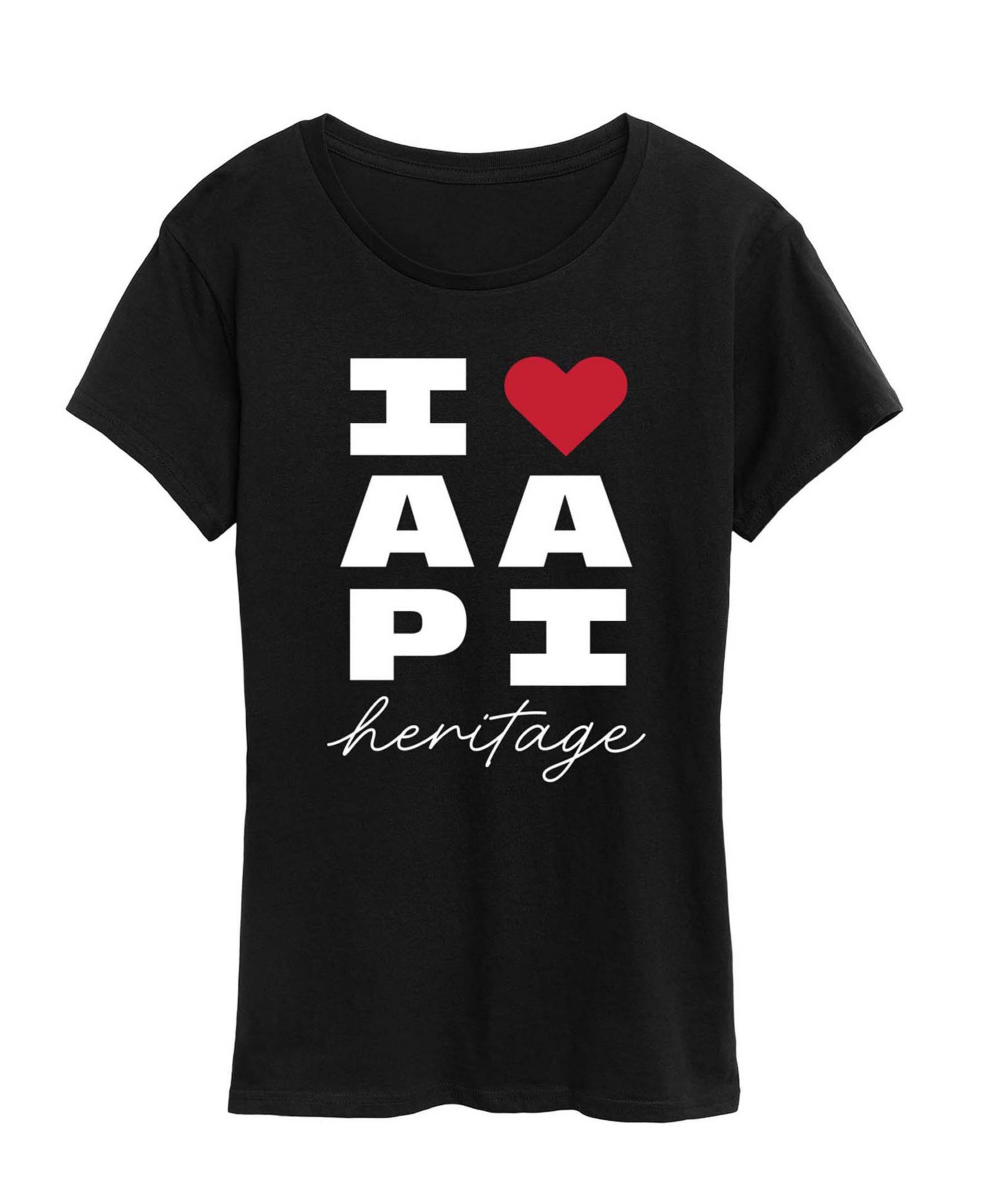Женская футболка Hybrid Apparel Plus Size Instant Message Heart AAPI Heritage Graphic