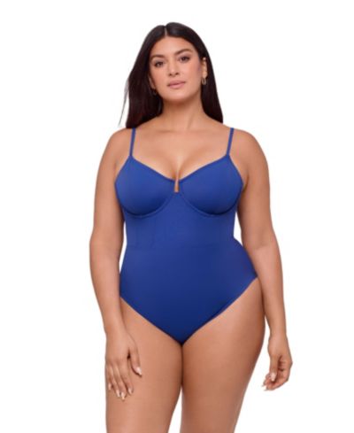 S3 Apparel Women's Supportive and Sculpting Corset Underwire One-Piece Swimsuit