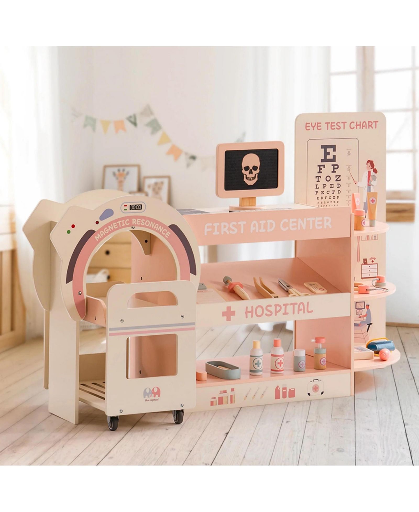 Игровой набор Robotime Toy Tools Pretend Play Set, Emergency Center Doctor Nurse Parent Role Play, Toy Accessories for Girls, Boys