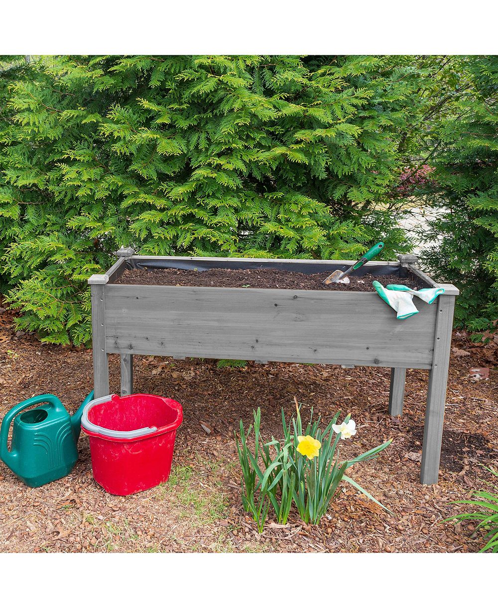 Clihome Raised Garden Bed с Legs, Elevated Wooden Planter Box