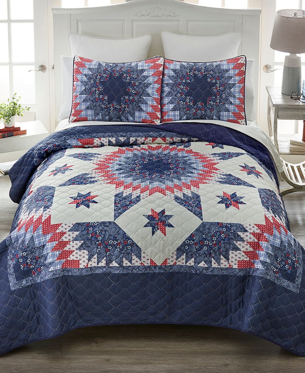 Комплект покрывала Donna Sharp Bluefield Star Floral, 2 шт, Twin