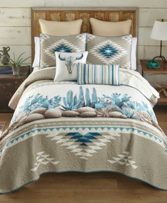 Donna Sharp Cacti Soft 3-Pc. Quilt Set, Queen