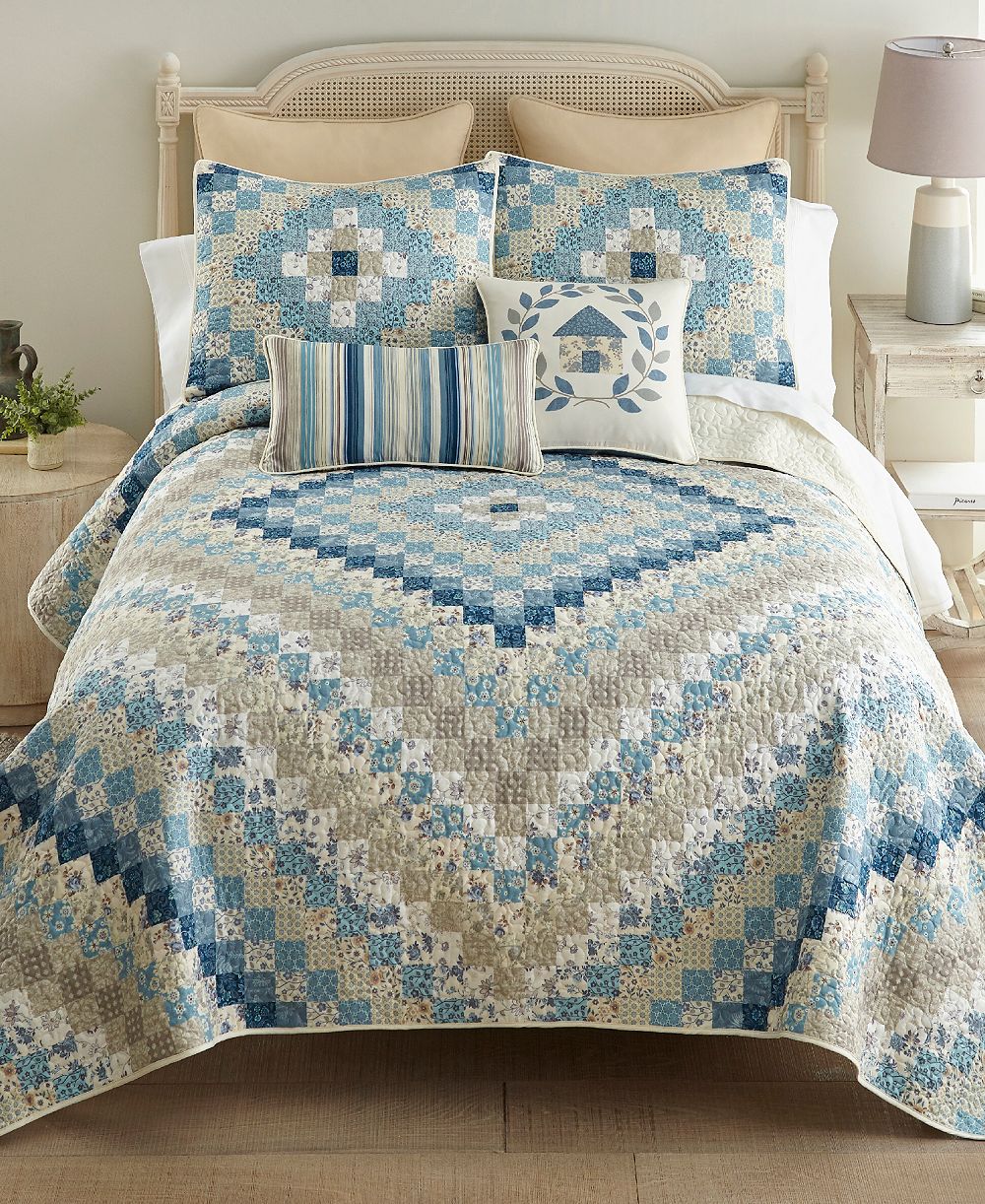 Donna Sharp Diamond Ultra-Comfort 3-Pc. Quilt Set, California King