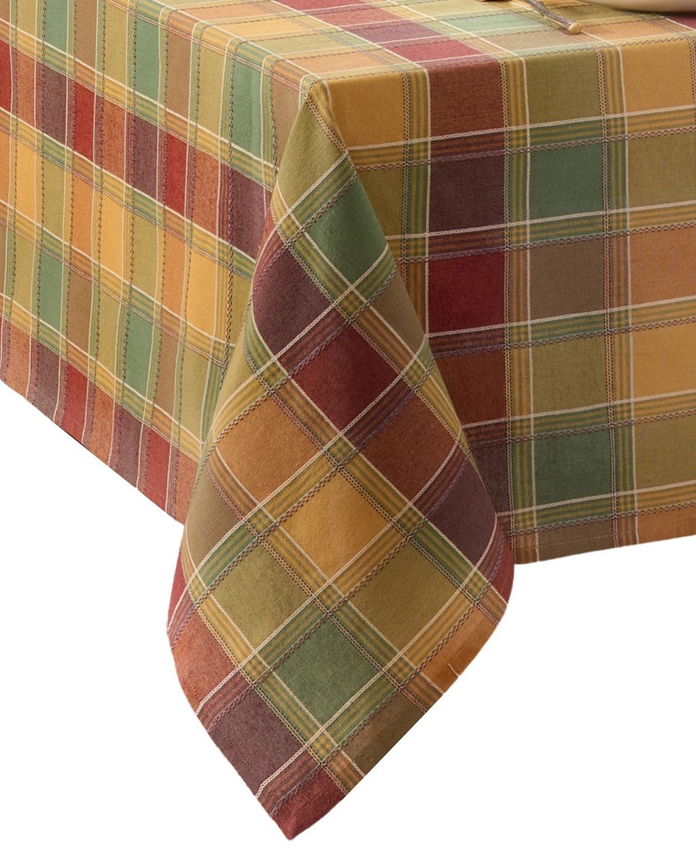 Скатерть Elrene Autumn Acres Plaid, 52" x 70"