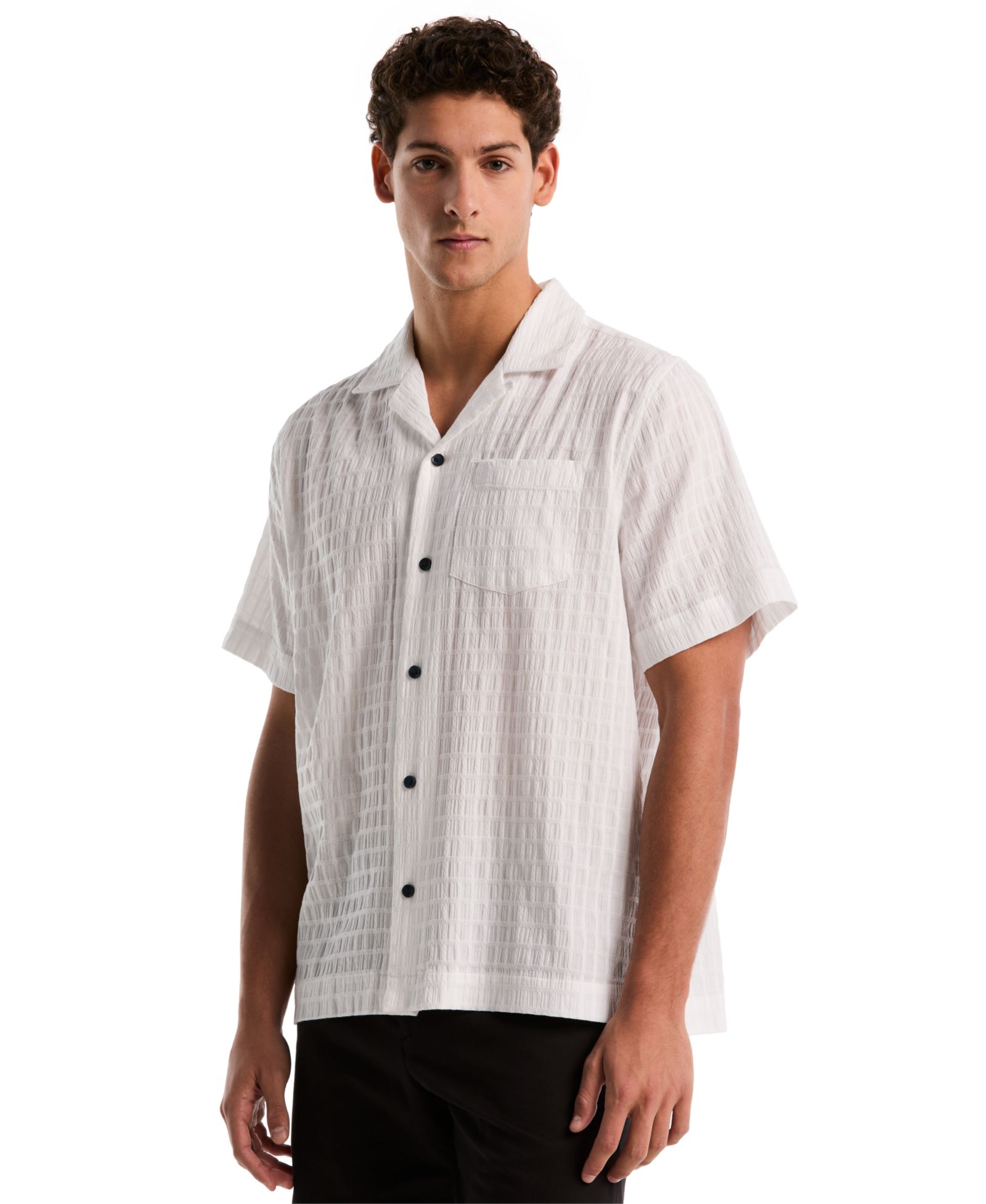 Рубашка Original Penguin Men's Seersucker Camp, Мужской