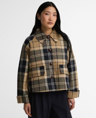 Женская укороченная рабочая куртка Barbour Delilah Plaid