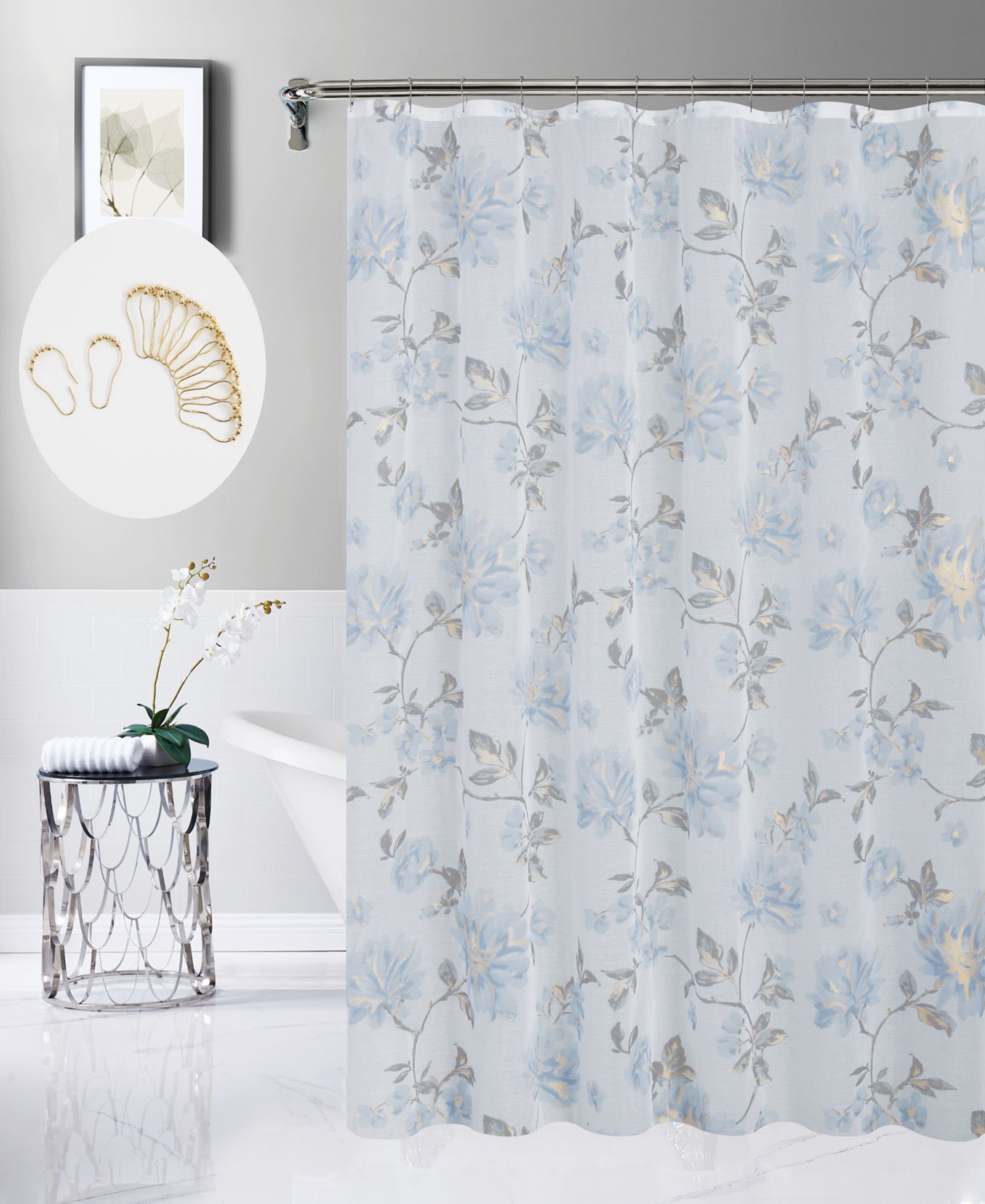 Набор штор для душа Jacqueline 13-Pc. от Dainty Home